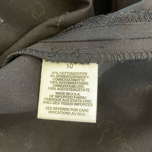 Talbots Womens V-Neck Sleeveless Mesh Trim Lined Sheath Dress Black Size 10‎ NWT - Picture 6 of 9